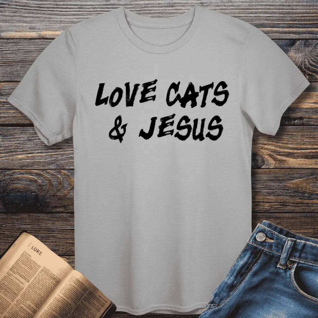 Love Cats & Jesus Tee
