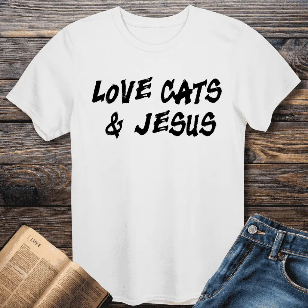 Love Cats & Jesus Tee